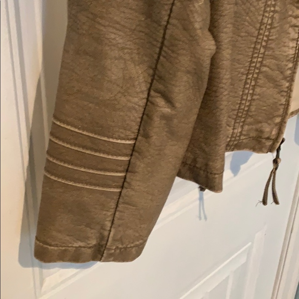 Distressed Leather Jacket/ Blazer